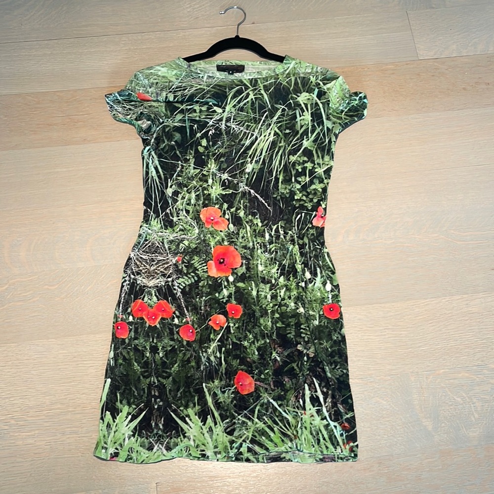 Photo-print minidress
